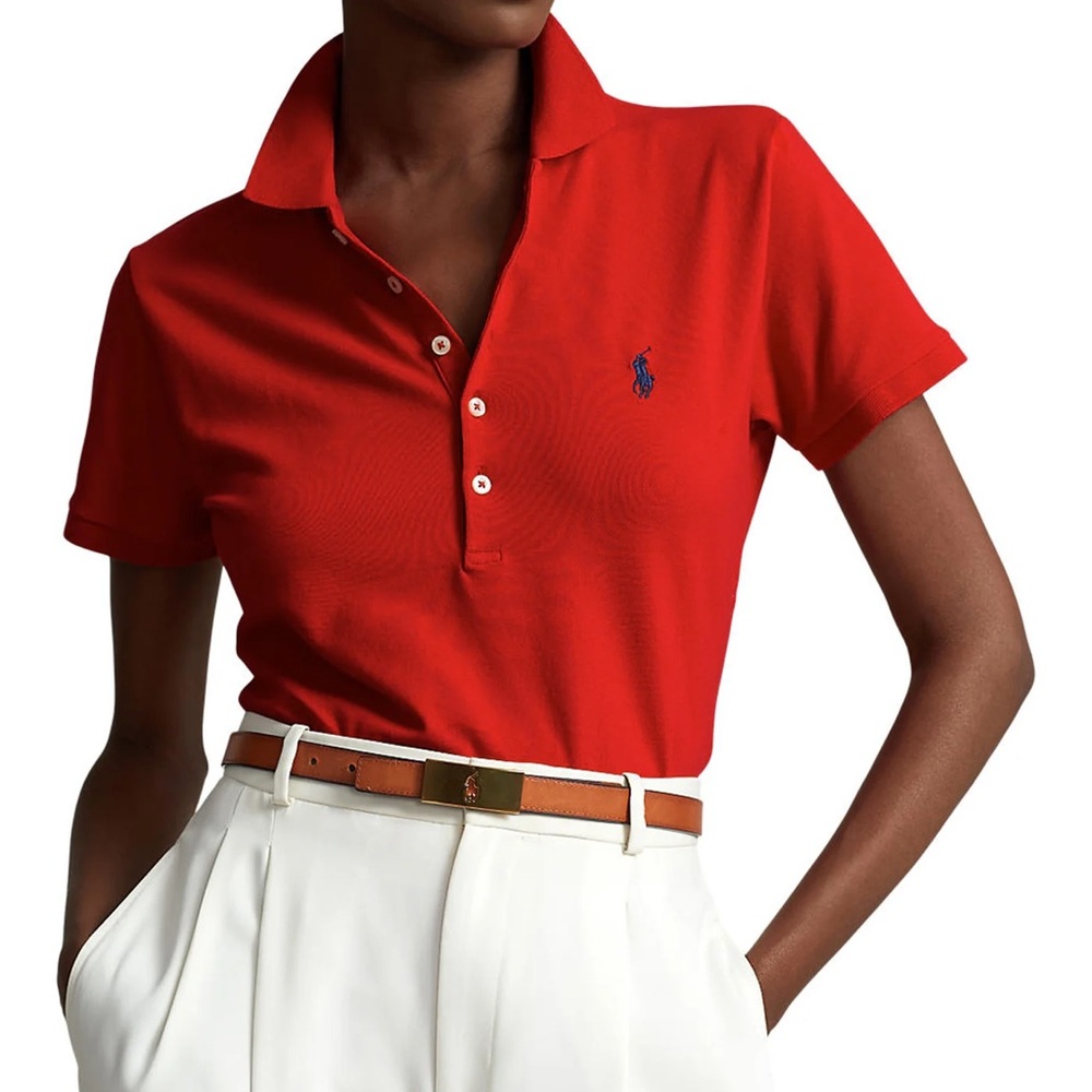 Polo by Ralph Lauren Women's Red Button Down Shirt